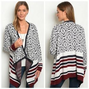 Thick soft aztec cardigan